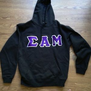 Sigma Alpha Mu (Sammy) Black Hoodie Sweatshirt J-America